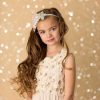 Girls Cute Cute | Truffle Goose Feather Decorated With Crystal Patch And Swarovski Diamante