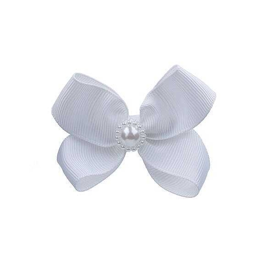 Girls Cute Cute | Small Double Bow With Pearl