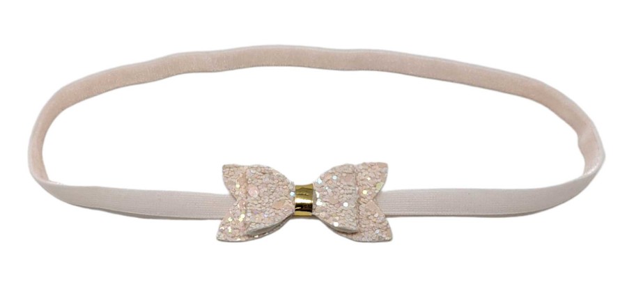 Girls Cute Cute | Blush Pink Bow On A Soft Elastic Headband